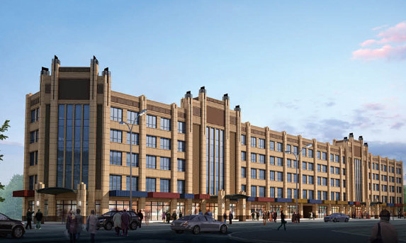 陜煤建設(shè)天工公司雅荷中央廣場(chǎng)1#、2#樓封頂