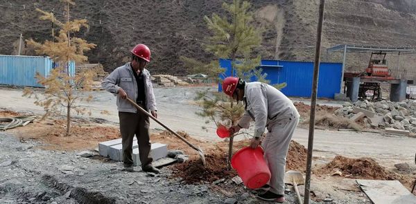 陜煤建設天工公司安裝三部開展“綠色施工、美化家園”義務植樹活動
