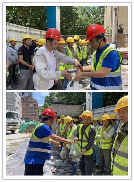 陜煤建設(shè)韓城分公司土建二項(xiàng)目部：驕陽(yáng)似火“安全月”沁人心扉“送清涼”