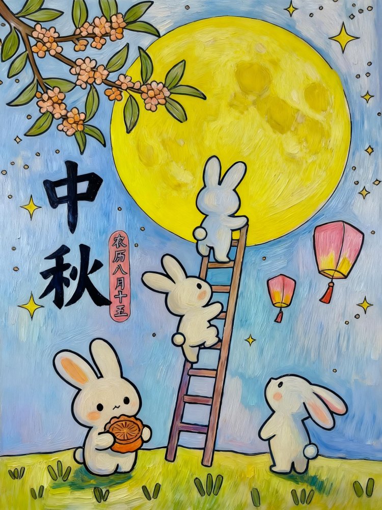 喜迎團圓月，妙筆繪中秋